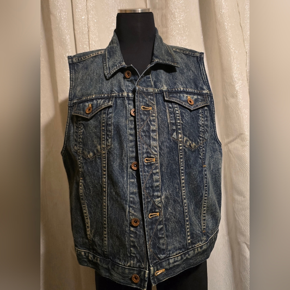 Denim Sleeveless Jacket
